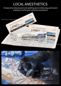 China J Pro Tattoo Licocaine numb Cream 10g Stop Pain Anesthetic Cream For Waxing Tattoo Permanent Makeup wholesale