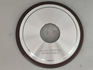 China Resin Bond Diamond Gridnig Wheels 14v1 , Diameter 175, Angle 45 wholesale