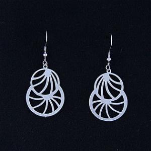 China Fashion High Quality Ladies Women Girls Stainless Steel Earrings LEF10 wholesale