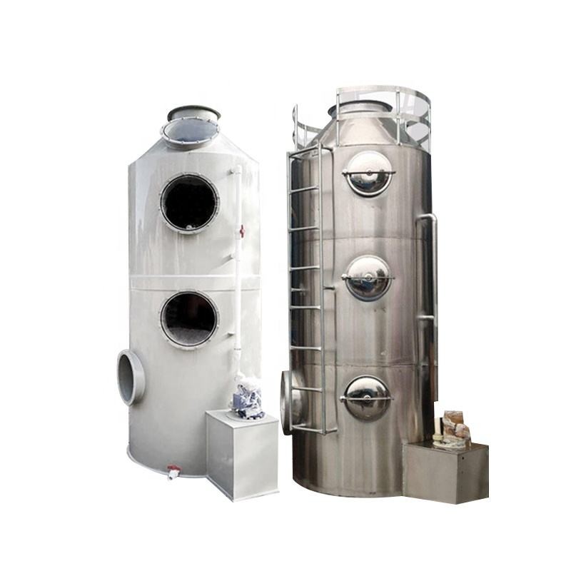 New Industrial Wet Scrubber Wastewater Treatment Purification Spray Tower With Pump Motor For Manufacturing Plant