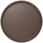 Fiberglass Serving Trays Room Service Equipments 14mm Round Non Skid Dia. 35.5cm