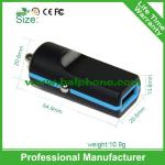Private mode single mini usb car charger for samsung iphone mobile phone