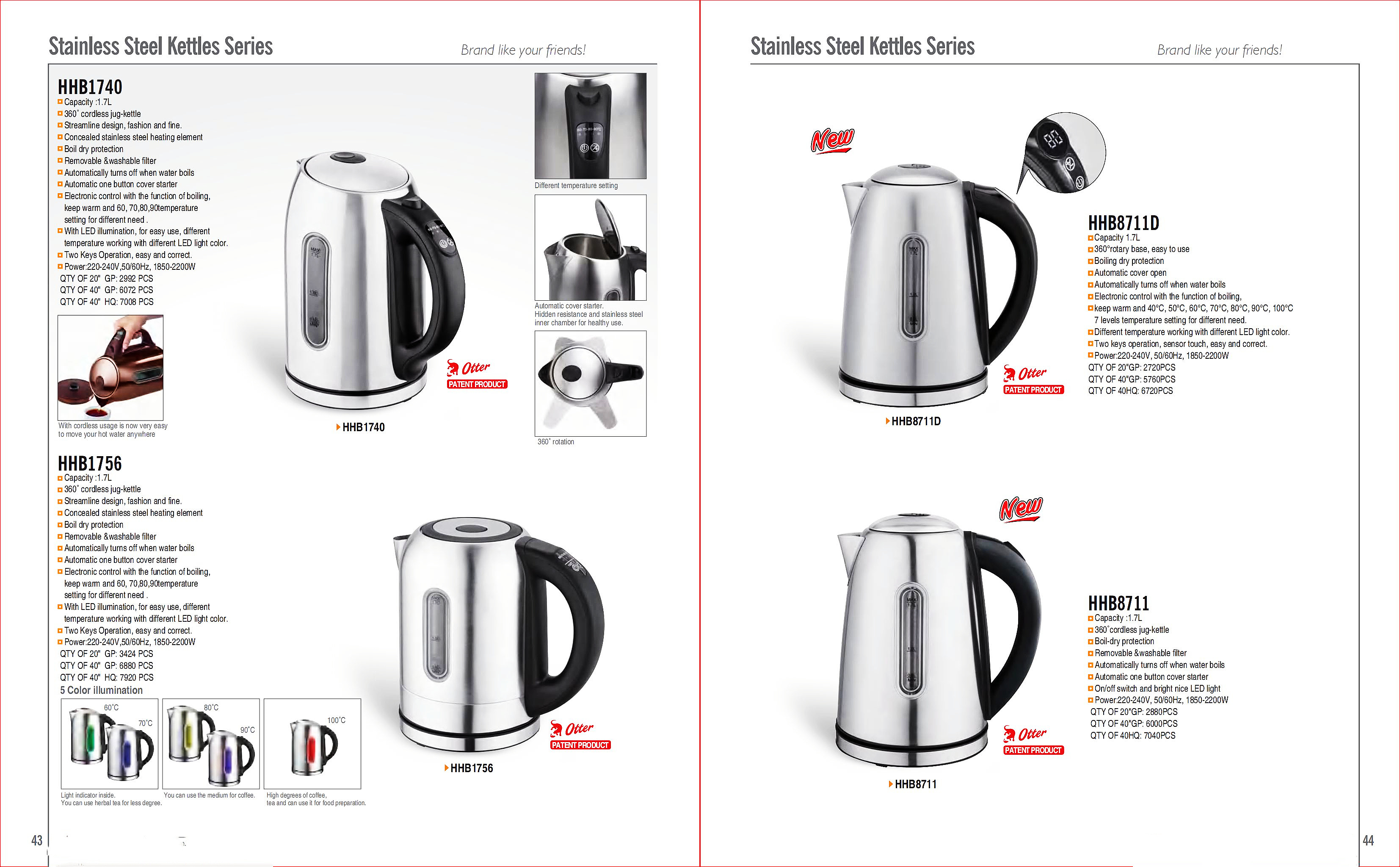 Household Stainless Steel Electric Kettle with App-Controlled Temperature Control