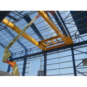 China Yellow European Standard Double Girder Overhead Cranes For Automobiles on sale