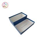 Luxury Jewellery Packaging Boxes Navy Color Customized Logo Printing