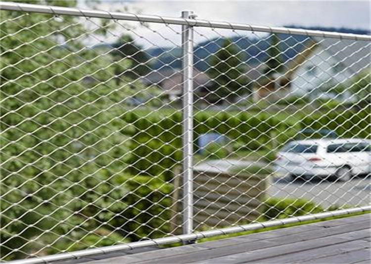 Balustrade Cable Mesh Heavy Duty X Tend 60*60mm Stainless Steel Rope Mesh