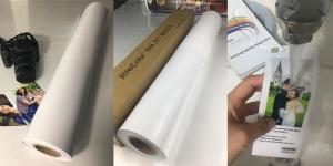 China 240gsm Resin Coated 24 Photo Paper Roll , Satin Photo Paper For Large Format Printers wholesale
