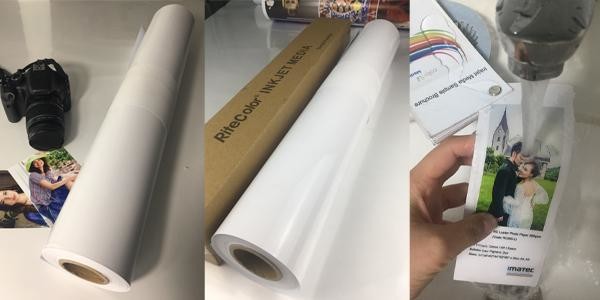 Single Side Large Format Printer Paper 180 Gsm Matte Surface Superb Color Performance