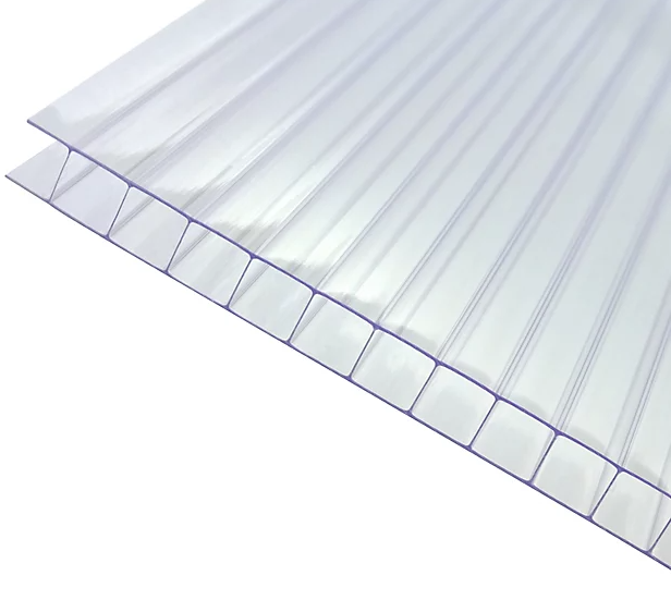 Outdoor Modern 10mm PC Sheet Heat Insulation Hollow Sheet Plastic Twin Wall