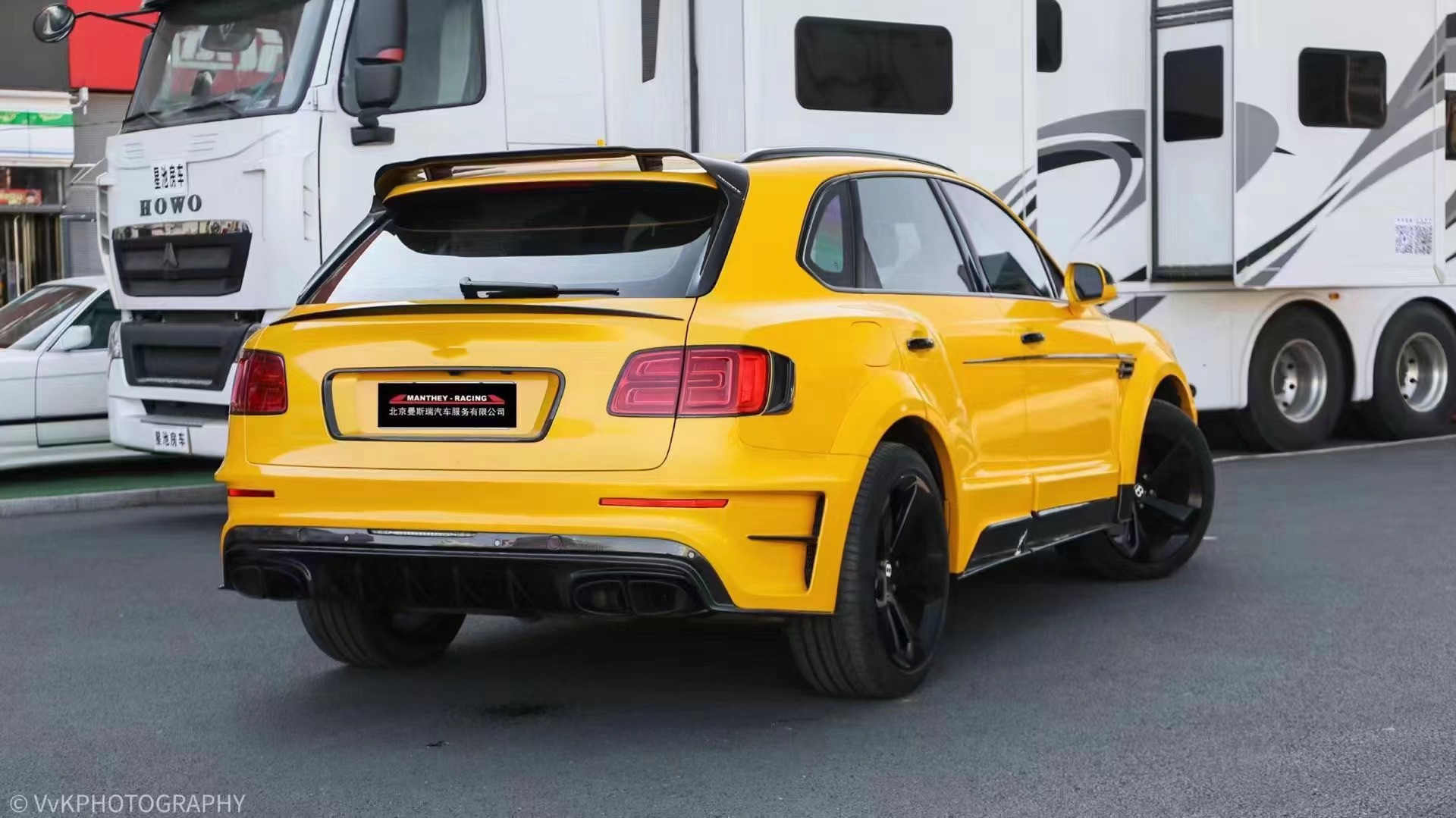 For Bentley Bentayga Carbon Fiber Body Kit Bentayga Upgraded MSY Style Front and Rear Bumper Spoiler Wide-body Kit