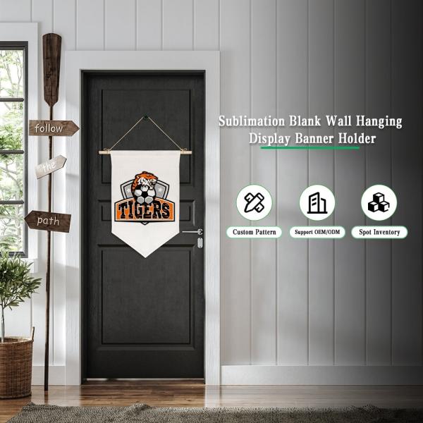 Linen Sublimation Garden Flags Blanks Custom Wall Hanging Flags