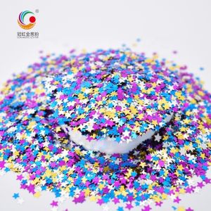 China Colourful Stars Handicraft PET Glitter Powder Mix Sparkle Body Flakes wholesale