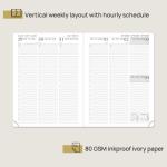 Poprun Purple ECO Friendly Academic Planner 16 Month Medium Size