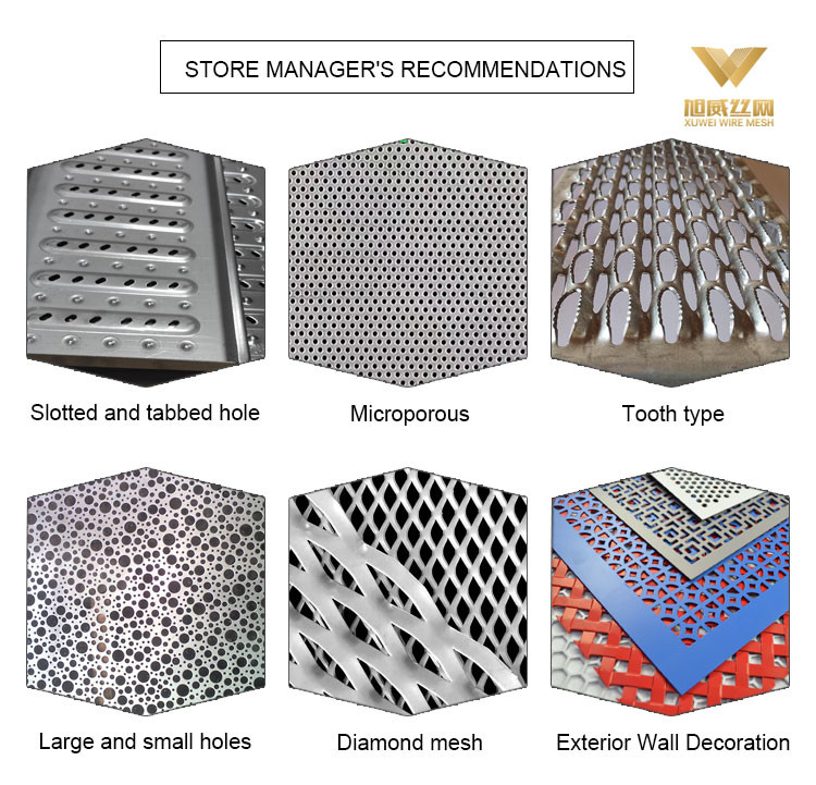 Customized Decorative Perforated Metal Screen Panels Bending