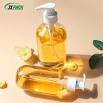Recyclable Plastic Shampoo Bottles Luxury Round Shoulder Flip Squeeze Plastic