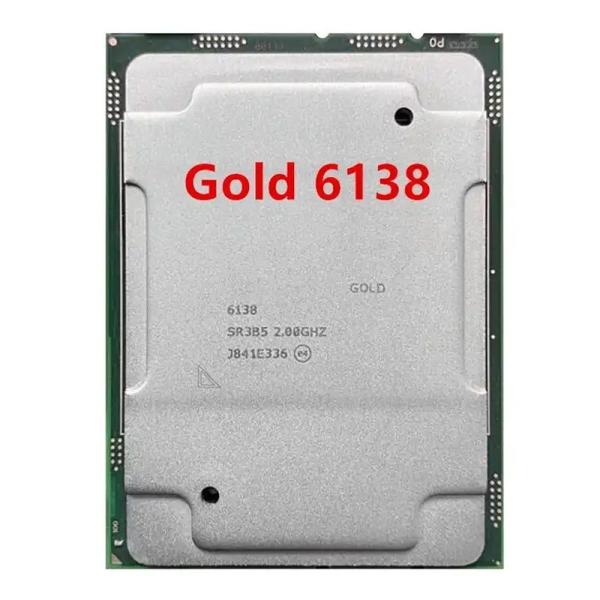 Customized Gold 6138 processor server CPU 20cores 27.5M Cache 125W 2.0GHz CD8067303406100 SR3B5 6138 processor cpu