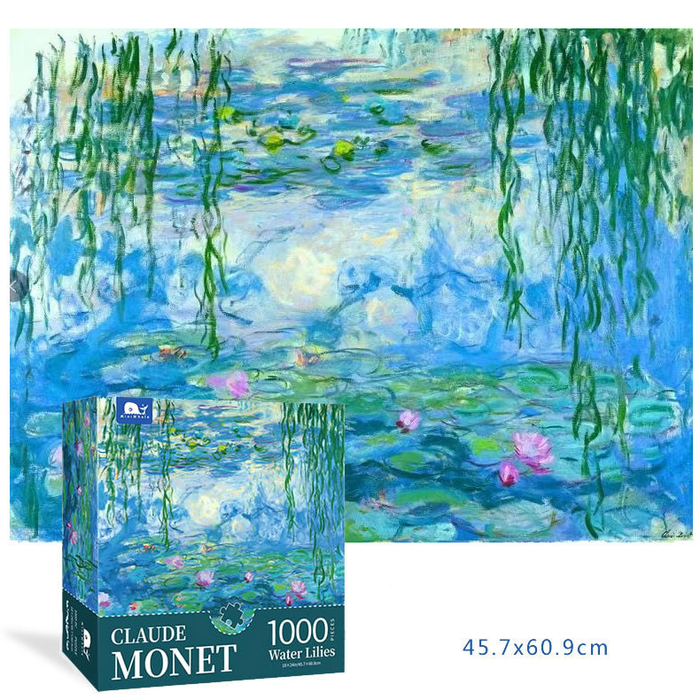 Unisex Paper Floor Puzzle for Kids Oil Painting Jigsaw Puzzle Cultivating Recognition