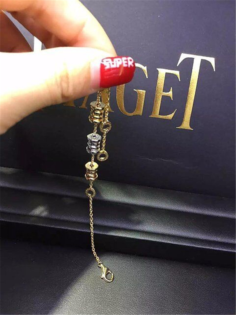 Bi 3 color spring Bracelet 18k gold white gold yellow gold rose gold Bracelet Jewelry factory in Shenzhen, China
