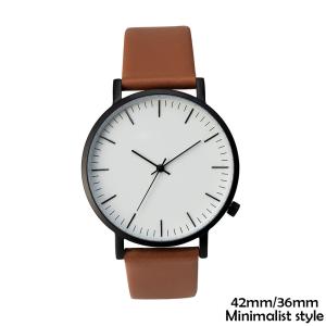 China Sanded Black Minimalist Waterproof Watch , Minimalist Brown Leather Watch wholesale