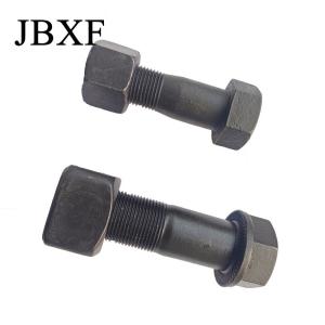 China Black Hex Truck Wheel Bolt 12.9 Grade Excavator Track Bolts Carbon Steel wholesale