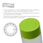 Portable Alkaline Water Filter Bottle , Collapsible Water Bottle Food Grade PET