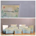 Crystal Clear Acrylic Picture Frame With Wood Base And Personalized