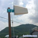 Whilte Length 33cm LP Gain 10dBi Antenna Outdoor Log Periodic