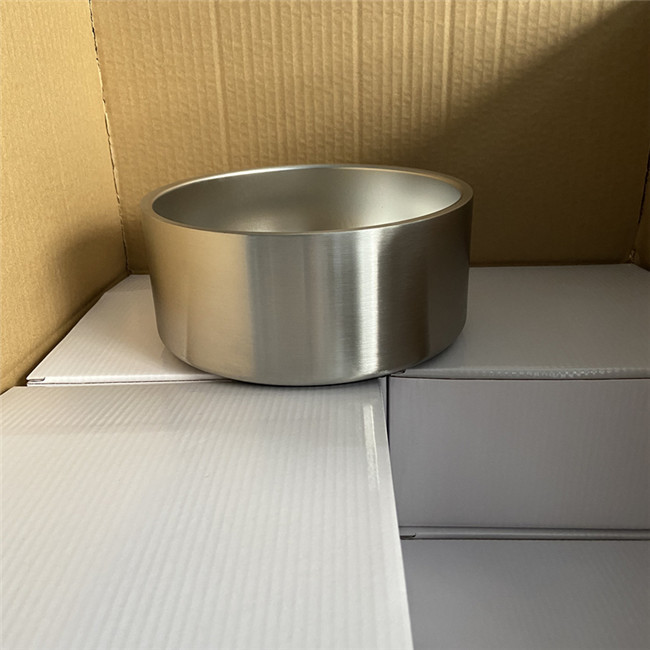 Feeding 64oz Dog Travel Water Bowl Sus304 Rubber Dog Bowl