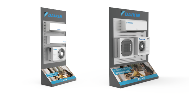 Air Conditioning Display Metal Rack Supermarket Display Stand
