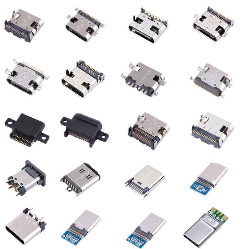 US-A type receptacle conneco4 position female type right angel surface mount for pcb