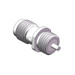 50Ohm Nickle Plating Bulkhead Female Jack Straight SMA Connector