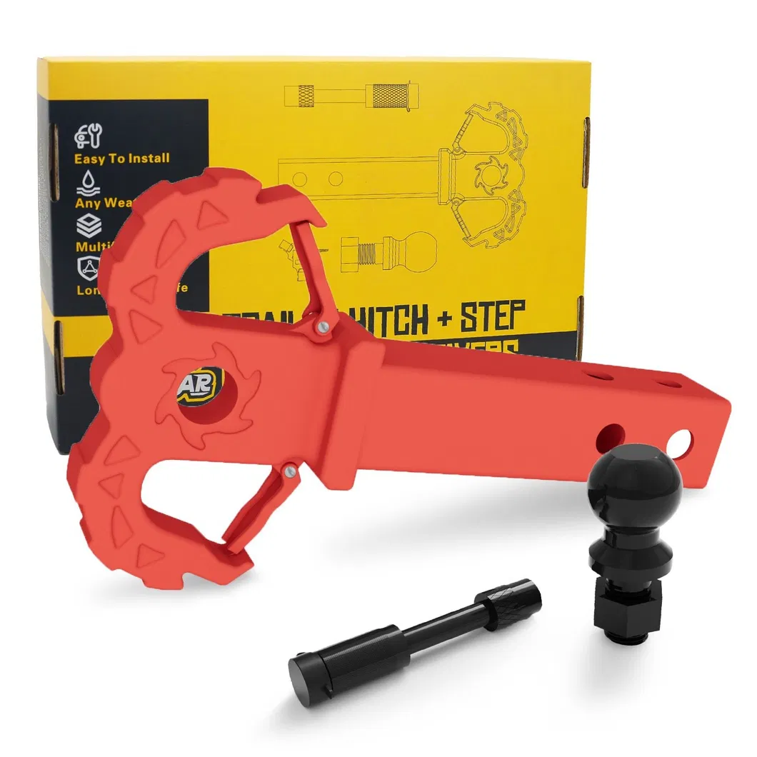 Yh3606 Towing Hitch Step, Trailer Hitch, with 2-Inch Ball Hitch and Trailer Hitch Pin, Drop Forged Steel Truck Hitch