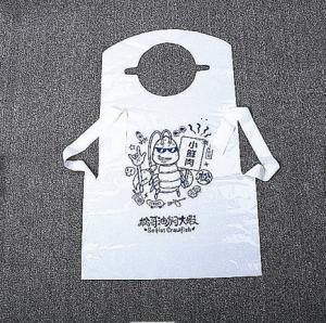China Custom Printed Logo Restaurant BBQ Adult Bib Non Woven Apron Disposable For Restaurant wholesale