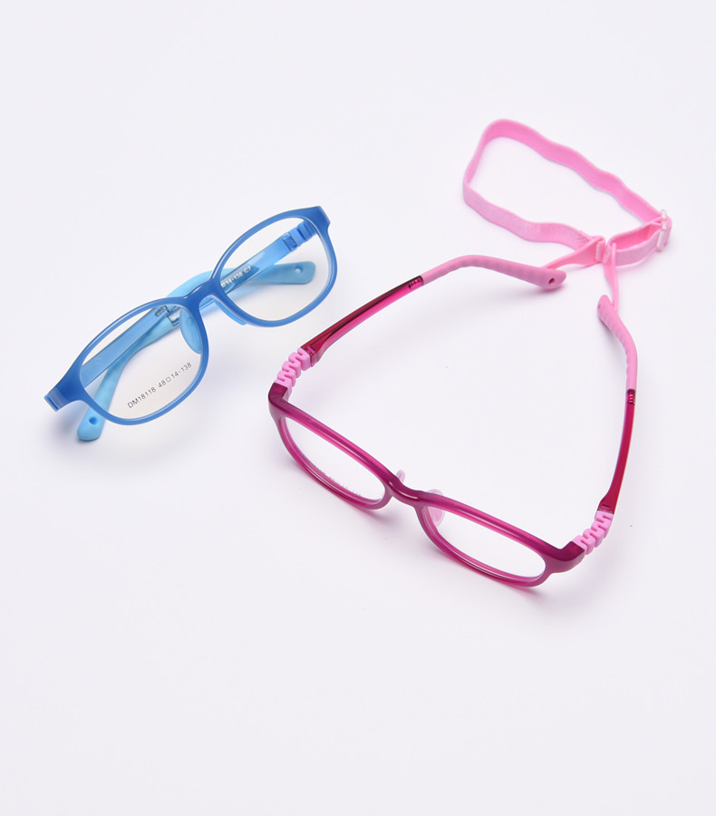 Children Frame Optical Glasses TR90 Flexible Bendable One Piece Eyeglasses
