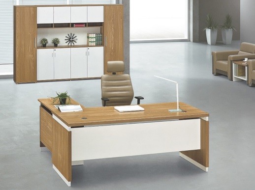 modern wood office manager desk Foshan furniture in stock
