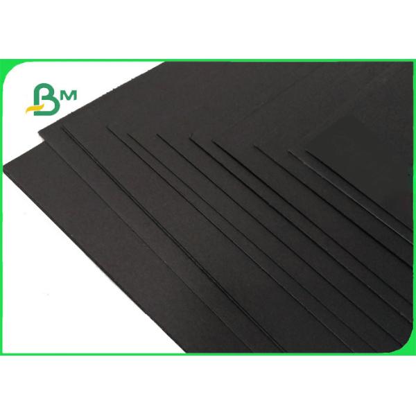 1mm Thick Smooth Face Laminated Black Card Board / Book Binding Board For Envelopes 300GSM 350GSM