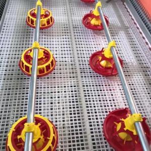 China 750w Poultry Farm Equipment Broiler Feeding Equipment 4 pan/3m 3 pan/3m wholesale