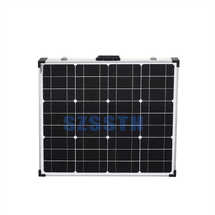 5.56A Glass Fold Up Solar Panels 250W 300W Portable Monocrystalline Solar Panel
