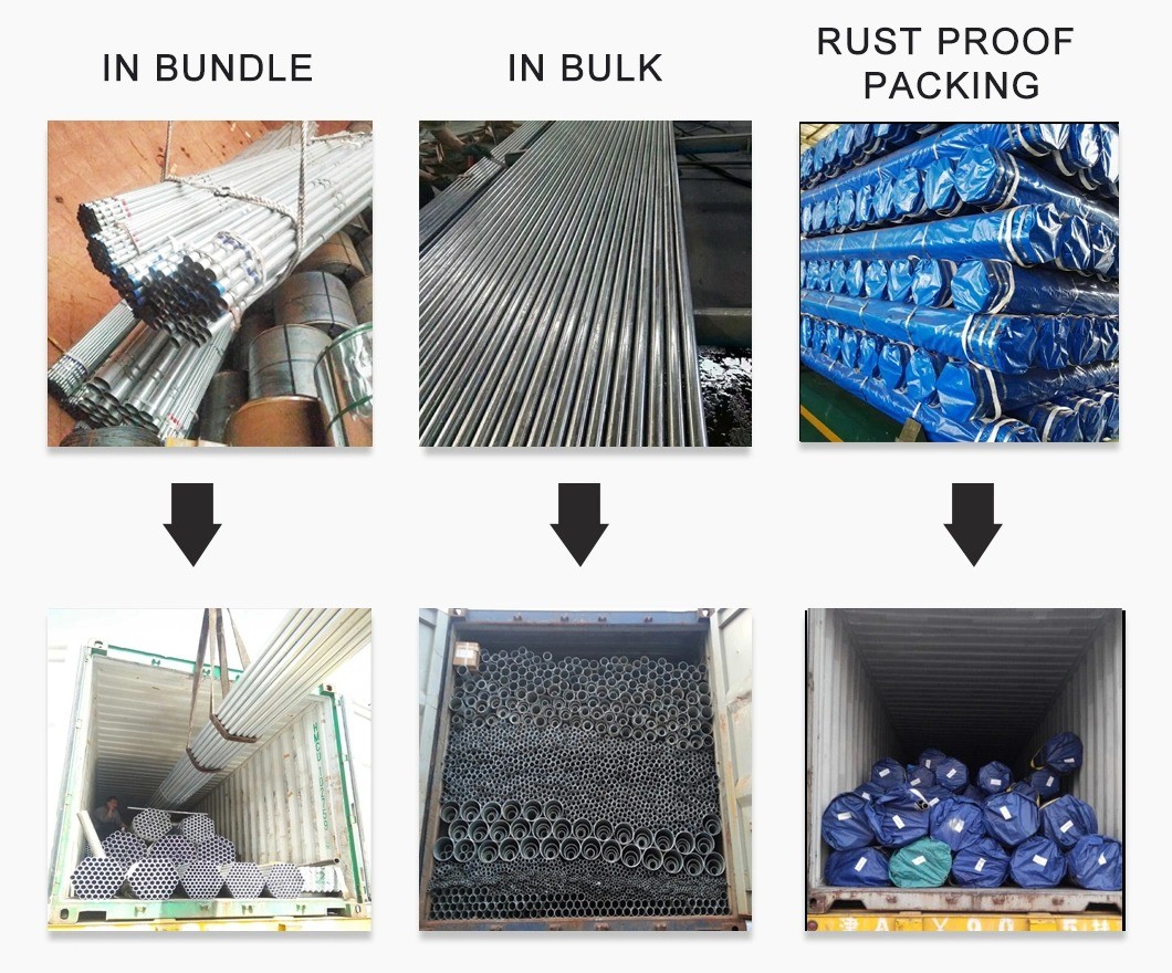 Q195 Q235 Q355 Steel 4 Inch Galvanized Iron Pipe Cold Rolled