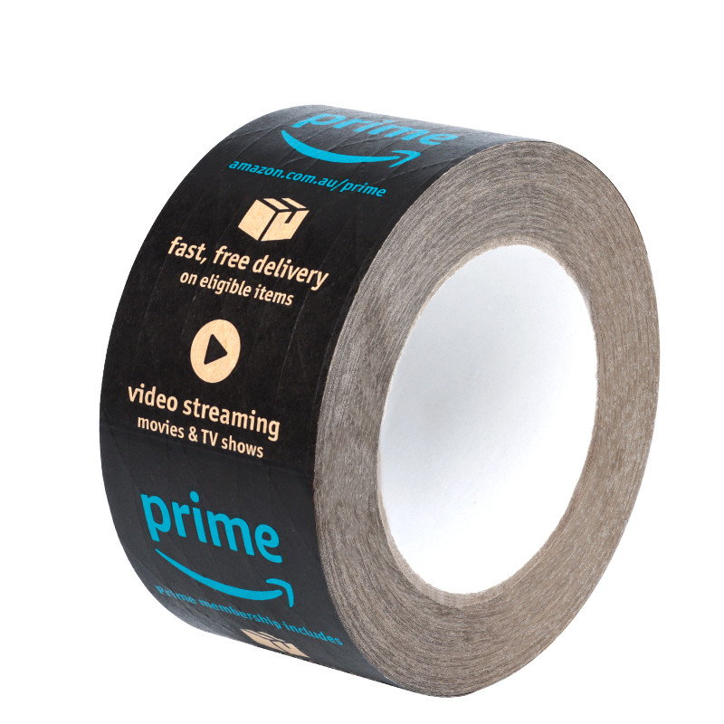 Customized Biodegradable Packing Logo Design Tape Eco Friendly Fragile Parcel Packaging Kraft Paper Gum Tape With Logo