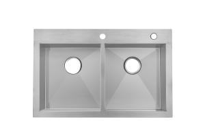 China Hand Made Top Mount Stainless Steel Kitchen Sink Easy Installation / Stainless Steel Laundry Sink wholesale