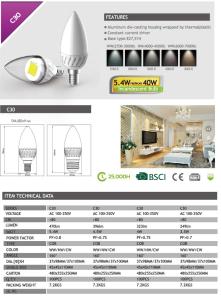 China BULB C30 LED COB wholesale