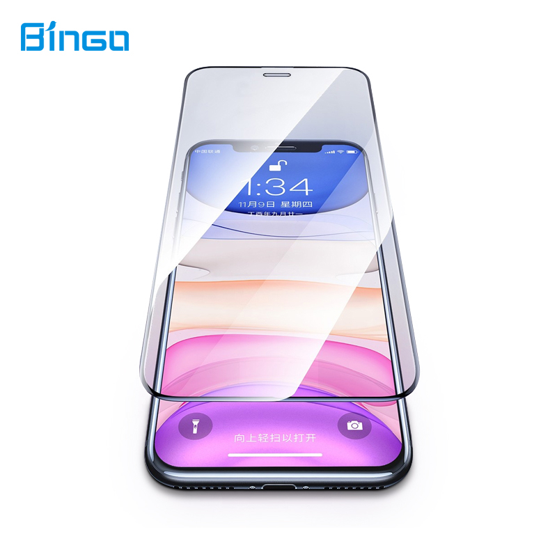 3D OG Temper Glass Phone Screen Protector For IPhone 14 Pro Max High Definition Anti Static
