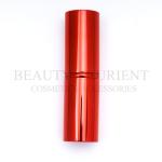 Red Aluminium Tube Retractable Travel Makeup Brush 11cm For Base Makeup