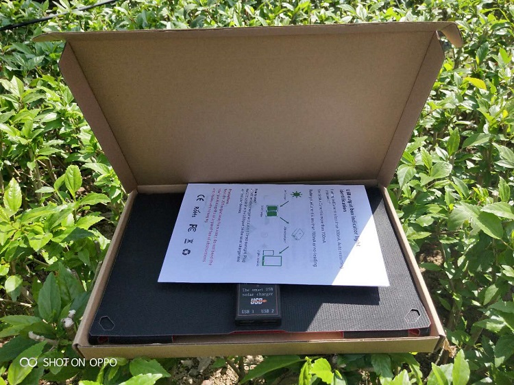 18W Portable Mini Solar Panels Waterproof Dual USB Charger For Outdoor Activities