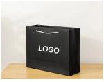 OEM Luxury Black Paper Jewelry Gift Bags 12x16x7cm To 29x22x9cm