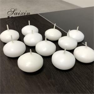 China Hot sale 4.5cm real wax water activated floating candles for wedding decoration centerpiece candle holders wholesale