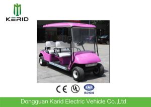 China Green Energy Pink Color 4 Seater Electric Golf Carts 48V Curtis Controller Electric Transportation Car wholesale