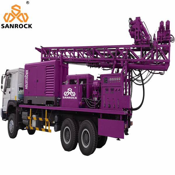 Hydraulic Water Well Drilling Rig Bore hole 300m Truck Mounted Water Well