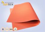 Red Medium Duty Industrial Fire Blanket Roll Material Silicone Coated Fiberglass